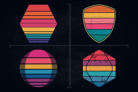 Download Graphic Shapes Retro Vintage SVG Design - Graphic Collection