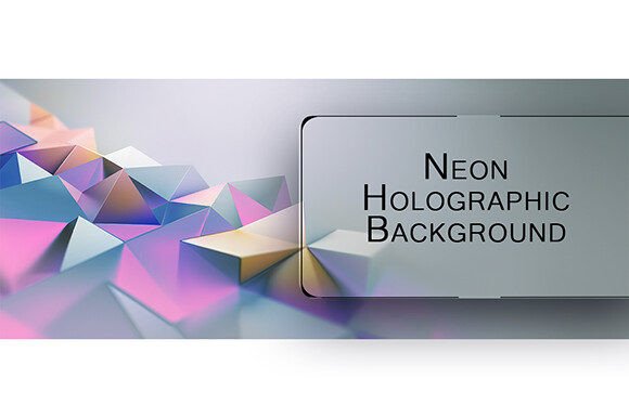 Download Neon Holographic Background - Graphic Collection
