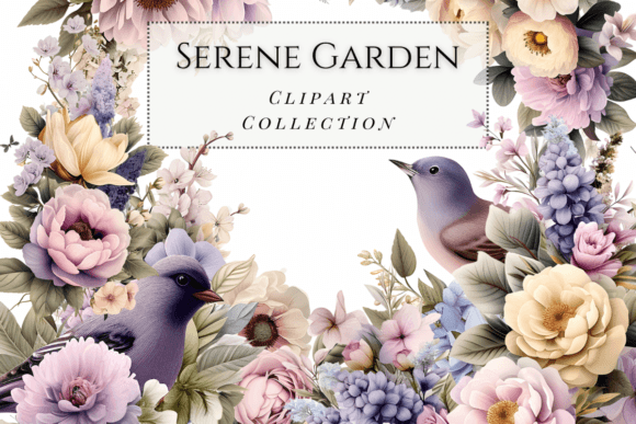 Download Serene Garden Flower Graphics - Flower graphics Collection