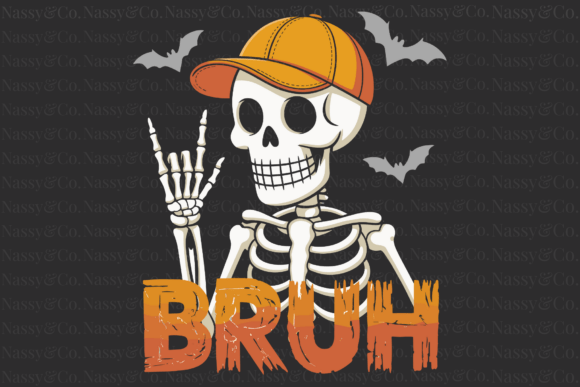 Download Skeleton Bruh Spooky Bats Halloween PNG - Spooky bats Collection