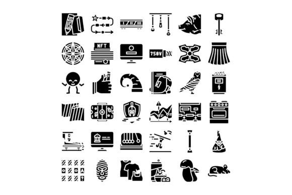Download Digital Assets and Diverse Objects Icon - Icon Collection