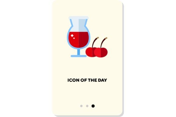 Download Cold Drinks Flat Icon. Red Liquid, Toast - Icon Collection