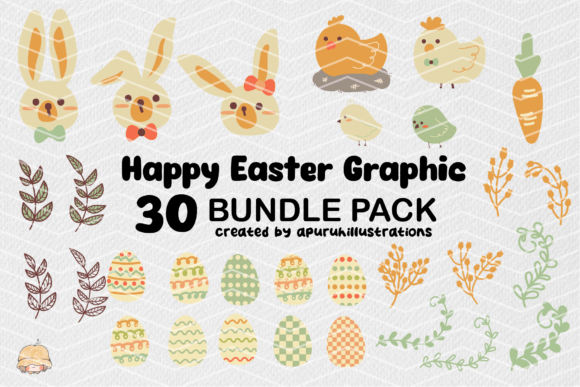 Download Happy Easter Boho Graphics Clipart - Graphic Collection