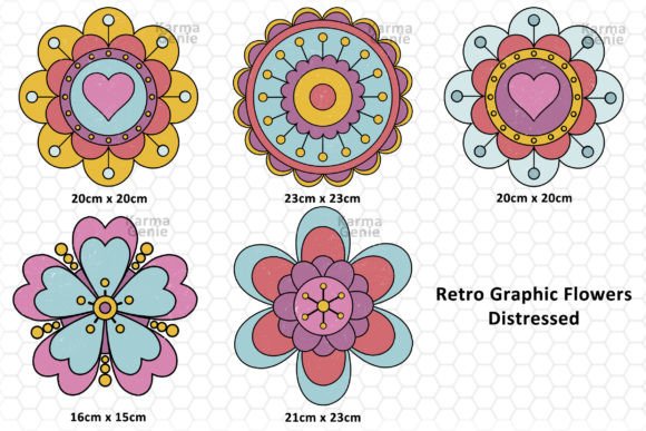 Download Retro Elements - Flower Graphics - Flower graphics Collection