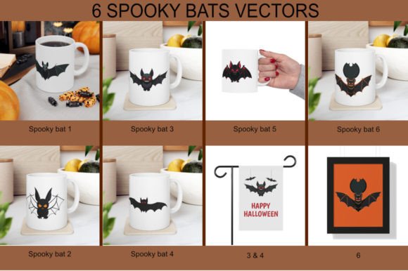 Download 6 Spooky Bats Halloween Vectors and Png - Spooky bats Collection