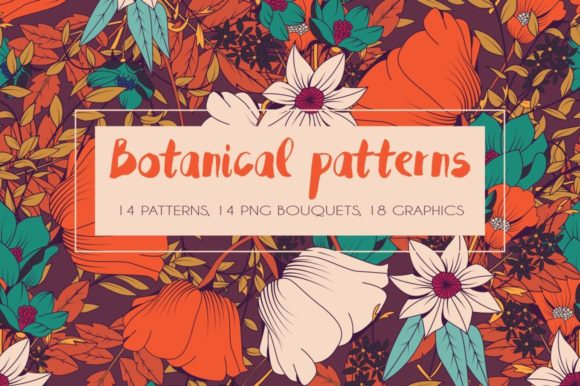 Download Botanical Patterns and Graphics - Graphic Collection