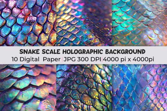 Download Snake Scale Holographic Background - Graphic Collection