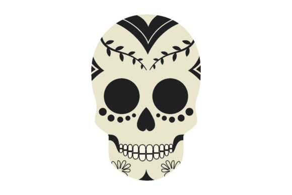 Download Black &amp; White Sugar Skull - Premium Resources